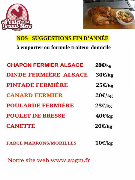 SUGGESTIONS RÔTIS D'EXCEPTION FIN D'ANNÉE