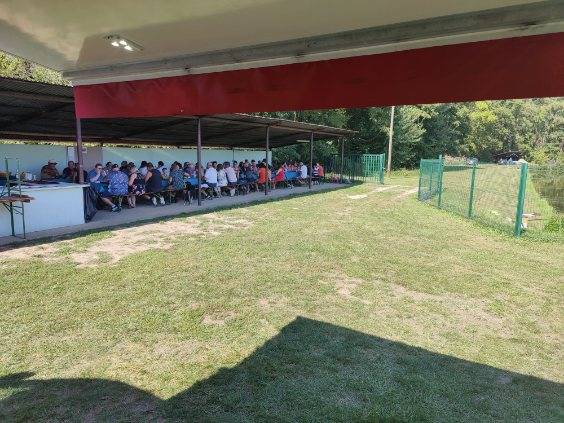 Le personnel de la sociéte WILLEM ROUTE ET TP invité à la prestation organisé par nos soins le 09 septembre 2023 au plan d'eau de Reichshoffen